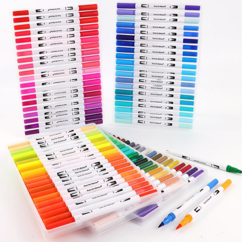 Watercolor Pen 48/60/72/100 Colors Ink Water Pen