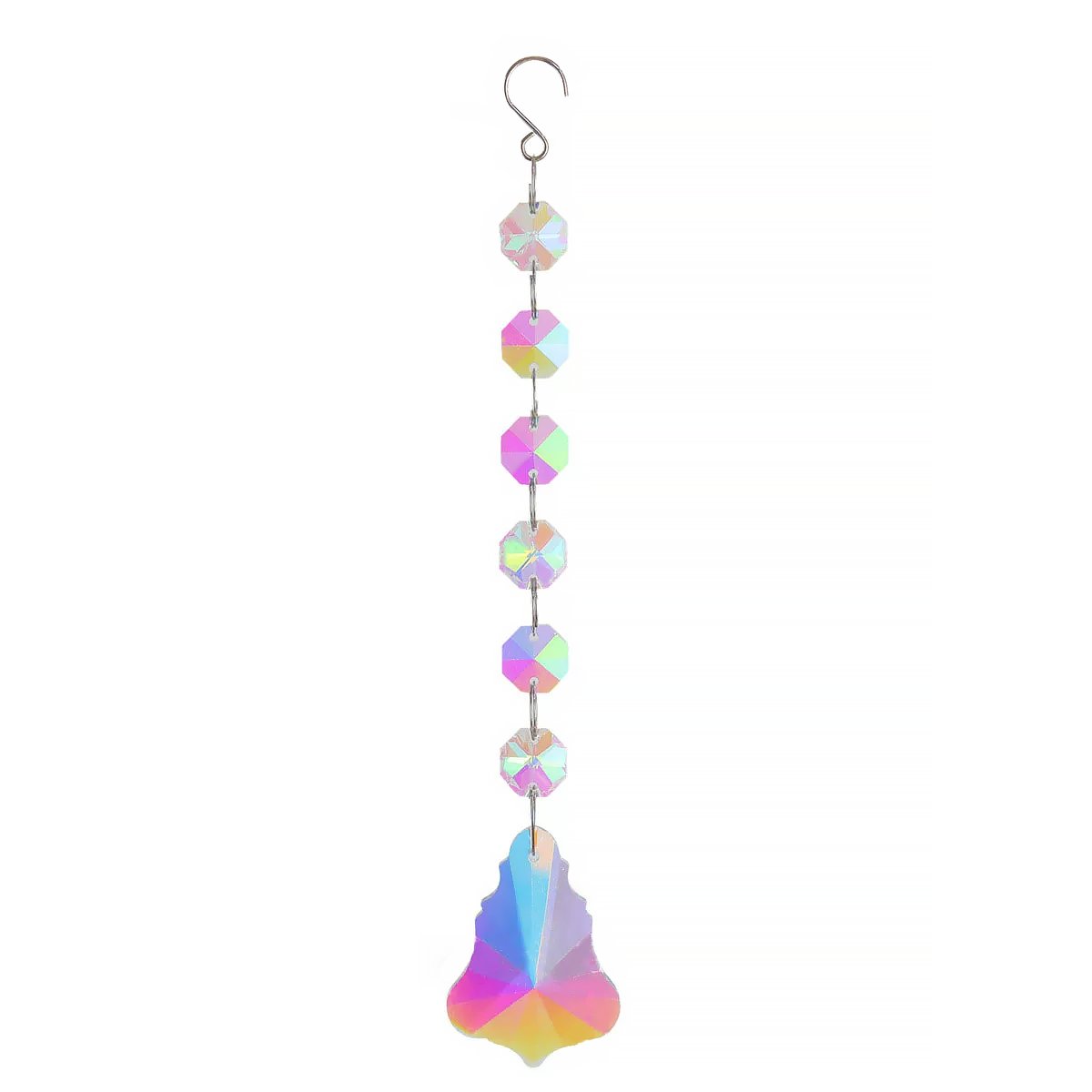 Geometric Crystal Suncatcher Hanging Ornament Window Decor-4