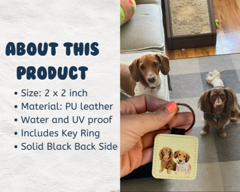 Personalisierter Schlüsselanhänger für Haustierfotos Kleiner Anhänger