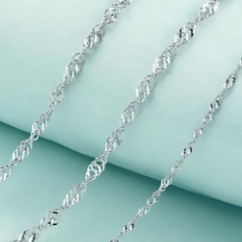 Leaf-Shaped Jade Pendant Necklace in S925 Silver-5