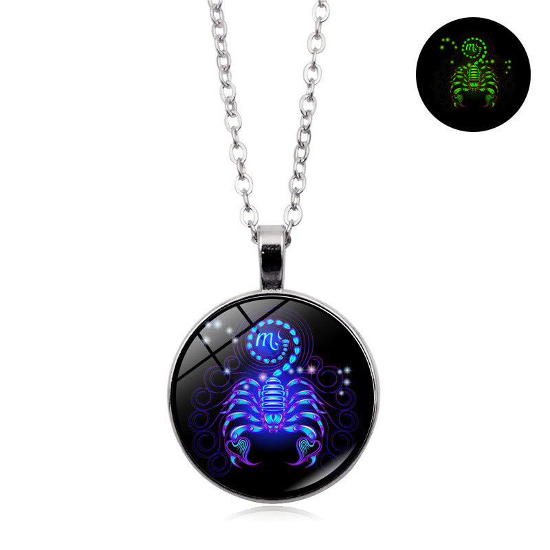 Luminous Zodiac Pendant Necklace–10