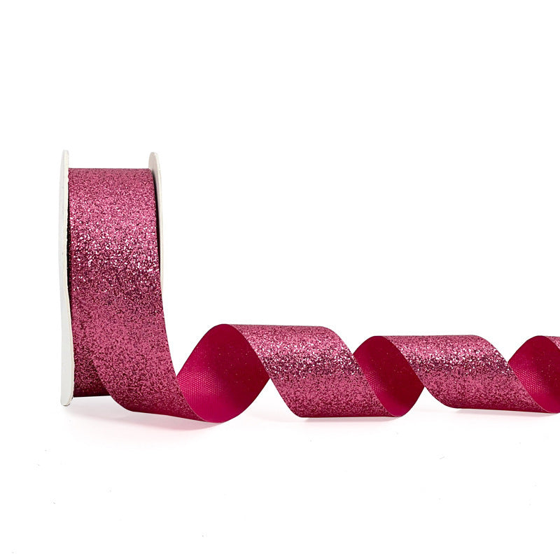 Super Shiny Gold Colorful Christmas Gift Flower Gift Wrap with Satin Ribbon