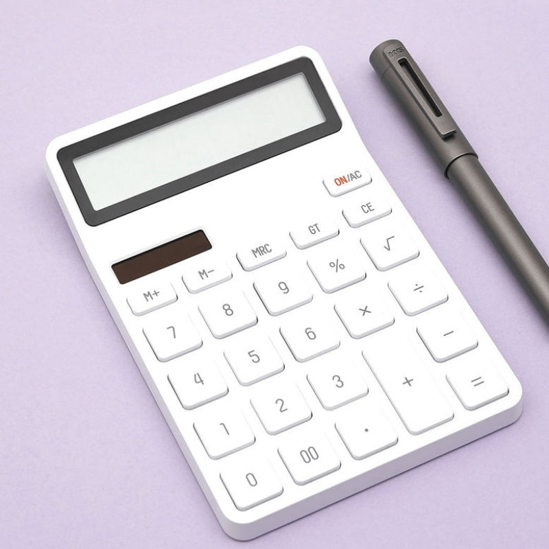 Weißer Tischrechner