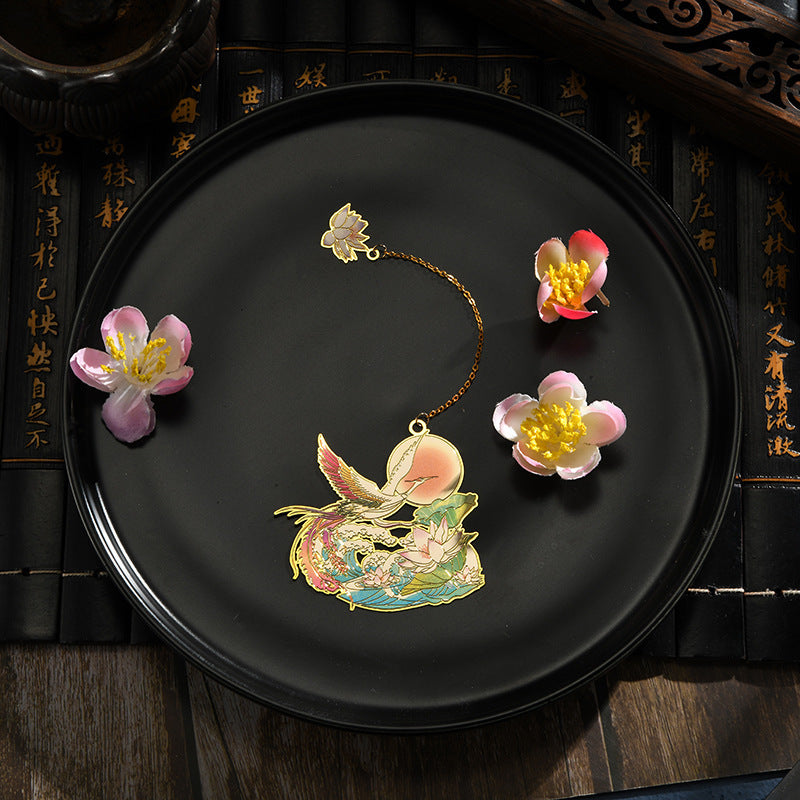 Chinesischer Stil Blume Gott klassisches Lesezeichen Lehrer -Farbgeschenk