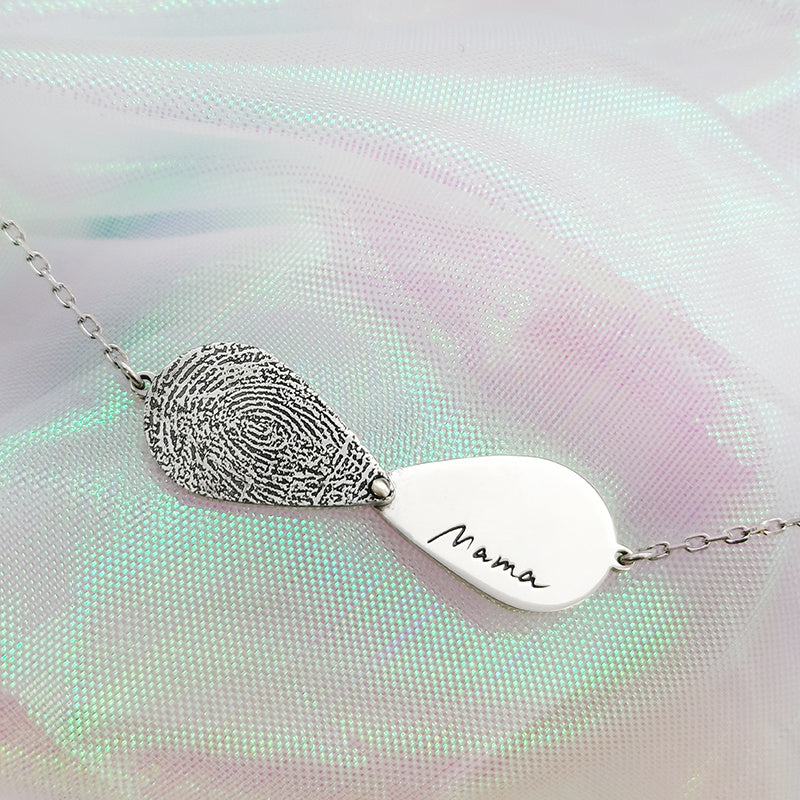 Sterling Silver Couple Necklace Custom Text