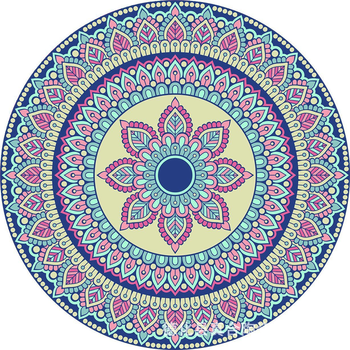 Mandala Flower Ceramic Absorbent Coaster