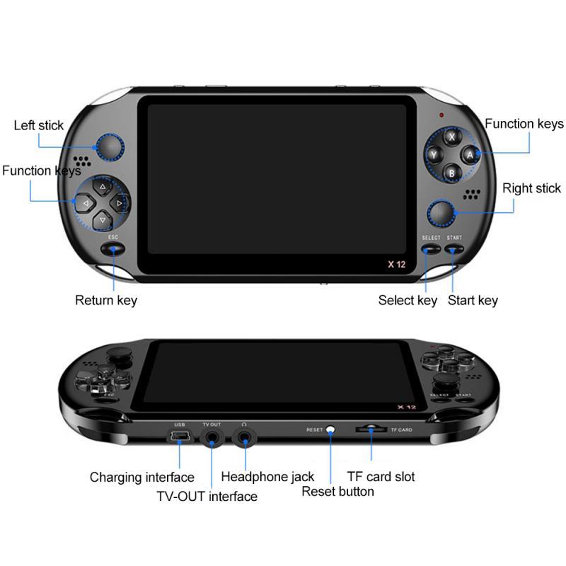 PSP Handheld Game Console X12 Large-screen Arcade Version 8G