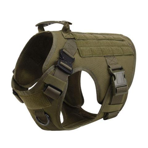 Military Tactical Dog Harness Adjustable Pet Dog Back