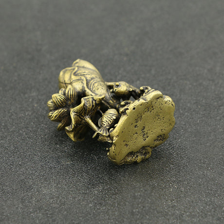 Reiner Kupfer Lotus Karpfen Duft Orament