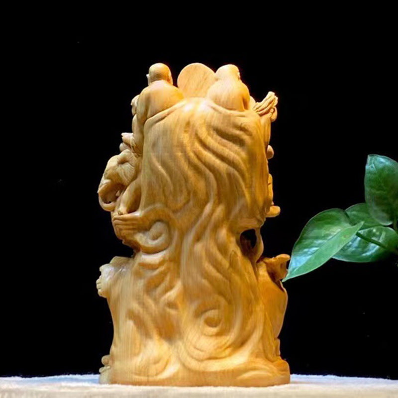 Thuja Holzschnitzung 18 achtzehn Arhat Buddha Statuen