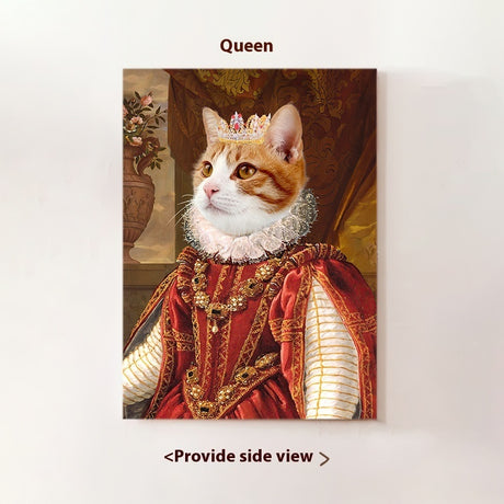 Cute Pet Into Oil Painting Cat Dog Head Custom Portrait