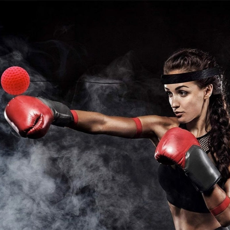 Head-mounted Boxing Reaction Training Ball