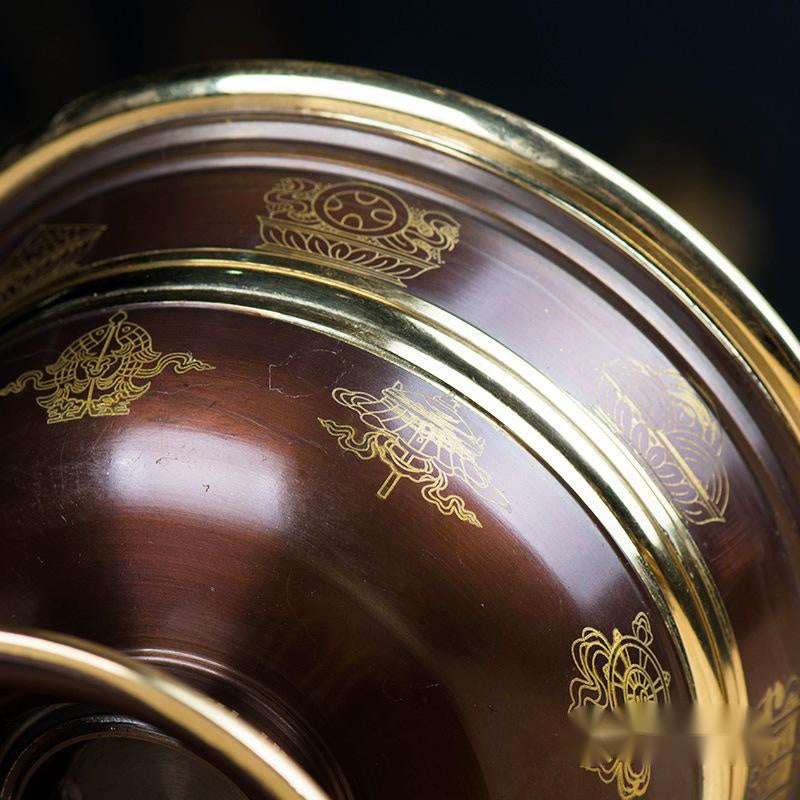 Indien Kupfergott des Wohlstands Wasserversorgung für Buddha Cup