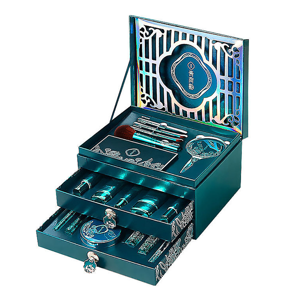 Qingheyun Makeup 18-piece Drawer-Style Gift Box Set-6