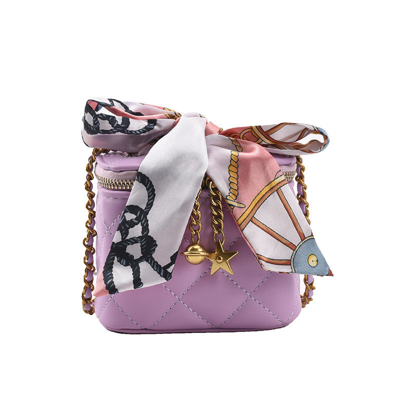 Mini Embroidery Thread Box Bag Chain Shoulder Bag Messenger Bag