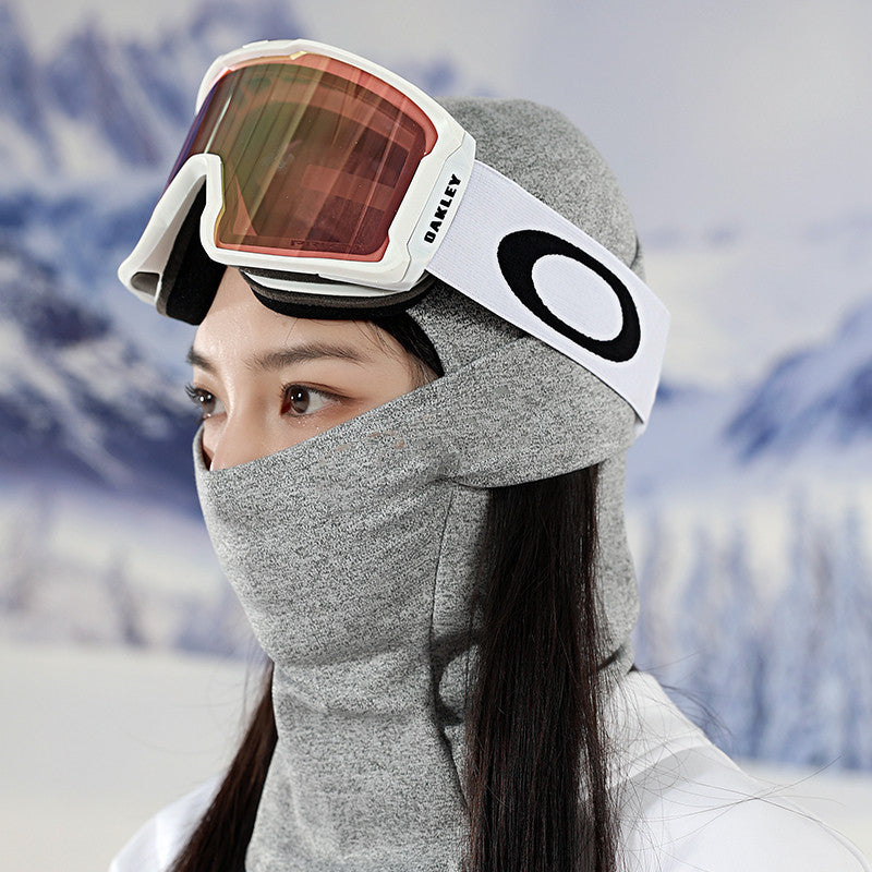 Velvet Windproof Ski Head Cover Outdoor Skiing Protective Mask