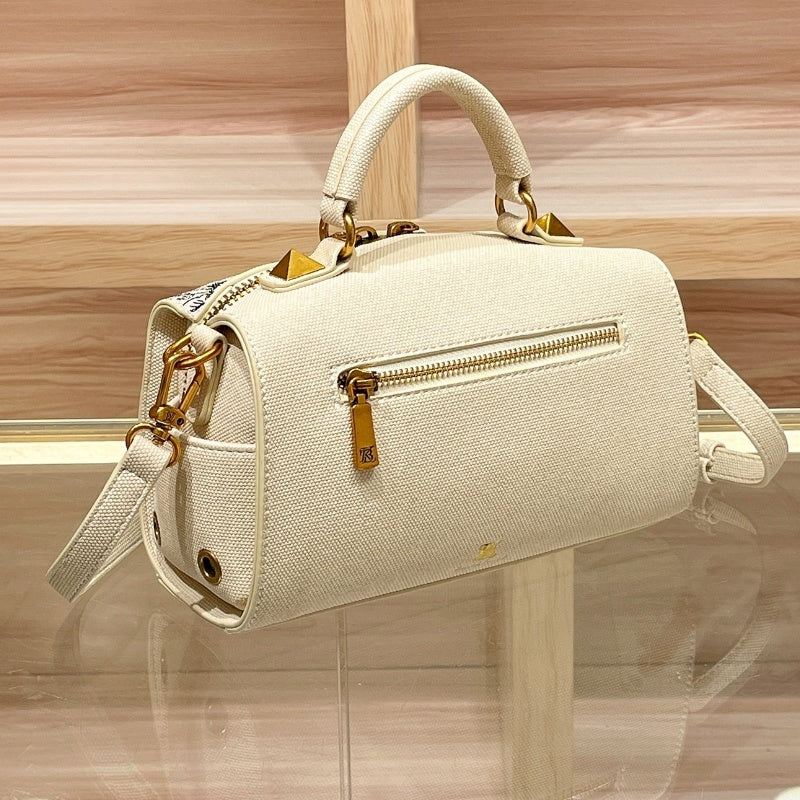 Floral Embroidery Pillow Bag Elegant Shoulder Bag for Women-3