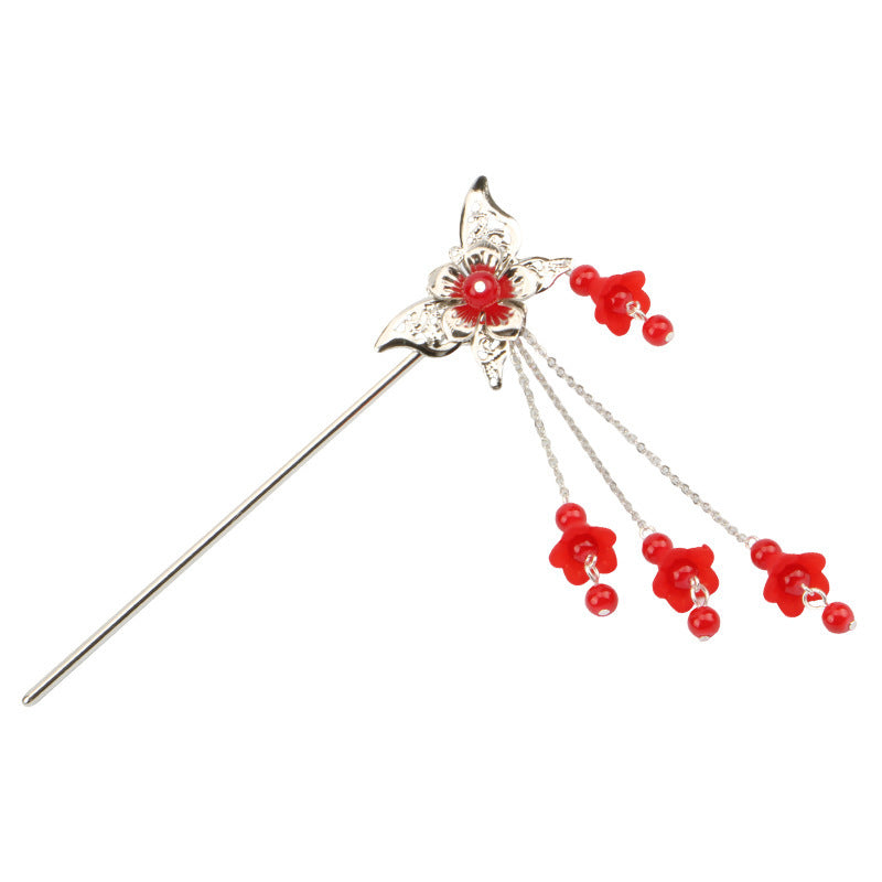 Langes Quasten -Haarnadelhaarnadel -Top -Clip -Schritt -Kopfschmuck