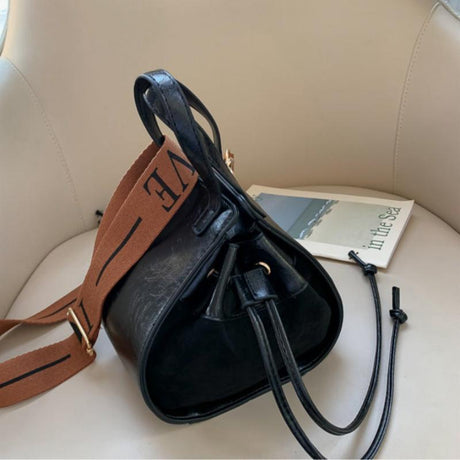 Vintage -Bucket -Tasche im Hongkong -Stil im Hongkong