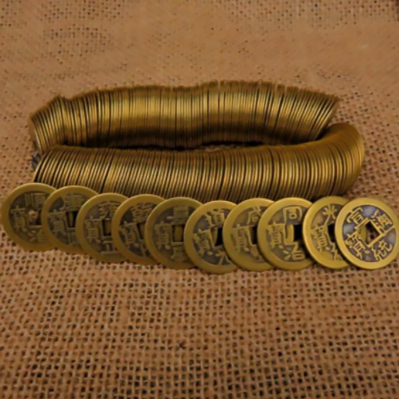 Qing Dynasty Ancient Coins Ten Emperor Feng Shui Copper Coins