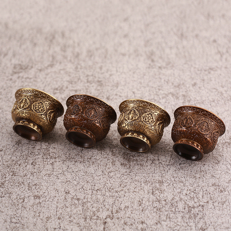 Buddha Cup Home Buddha Front Eight Cups for Purifying Water Cup