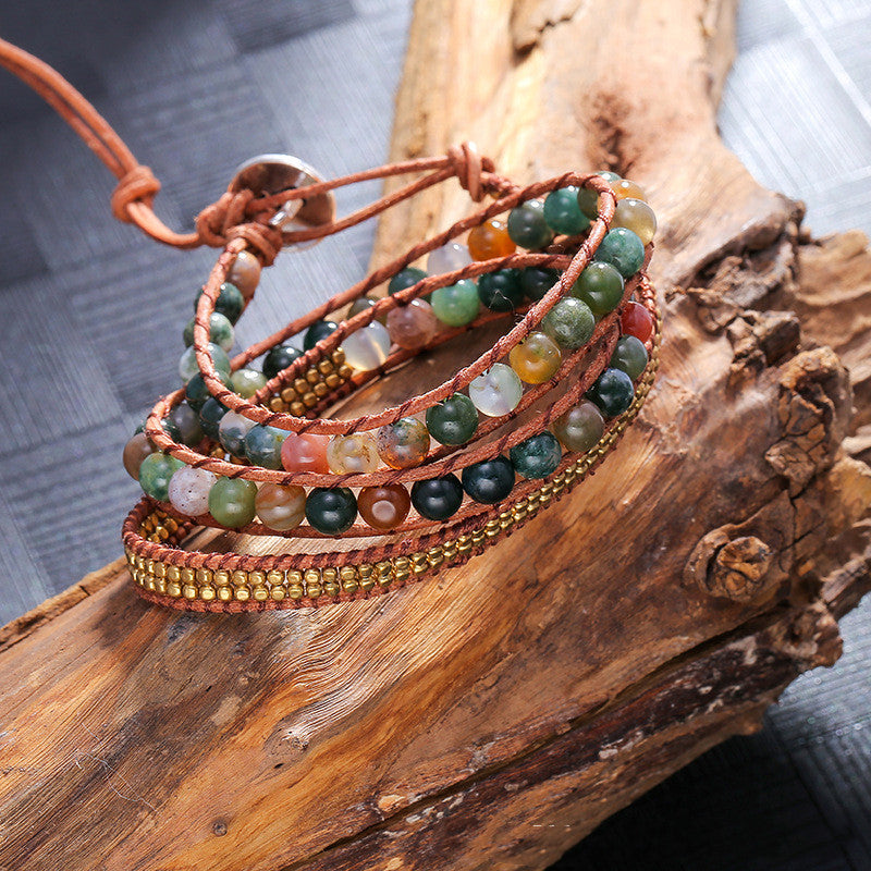 Hand-woven Multi-layered Beaded Bracelet