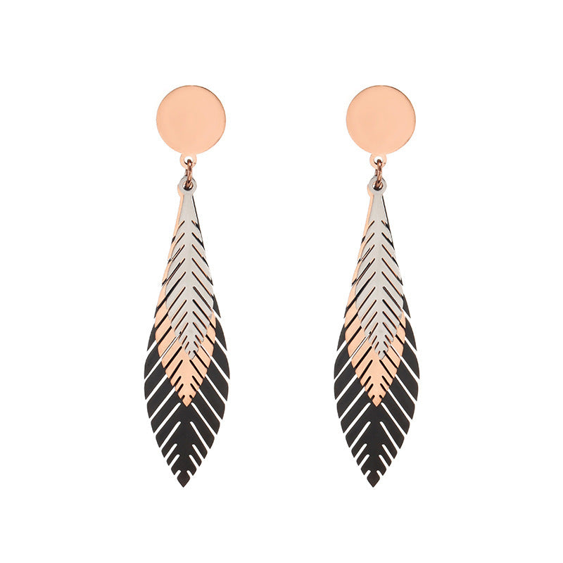 Dreiblätter Ohrringe