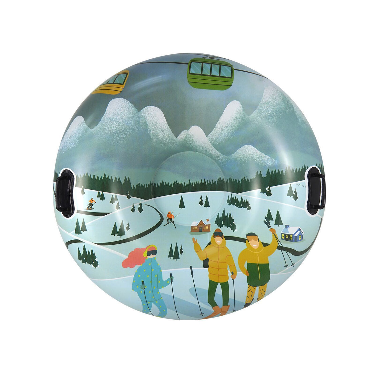 Outdoor Skiing Creative Printed PVC Winter Thick Ski Ring