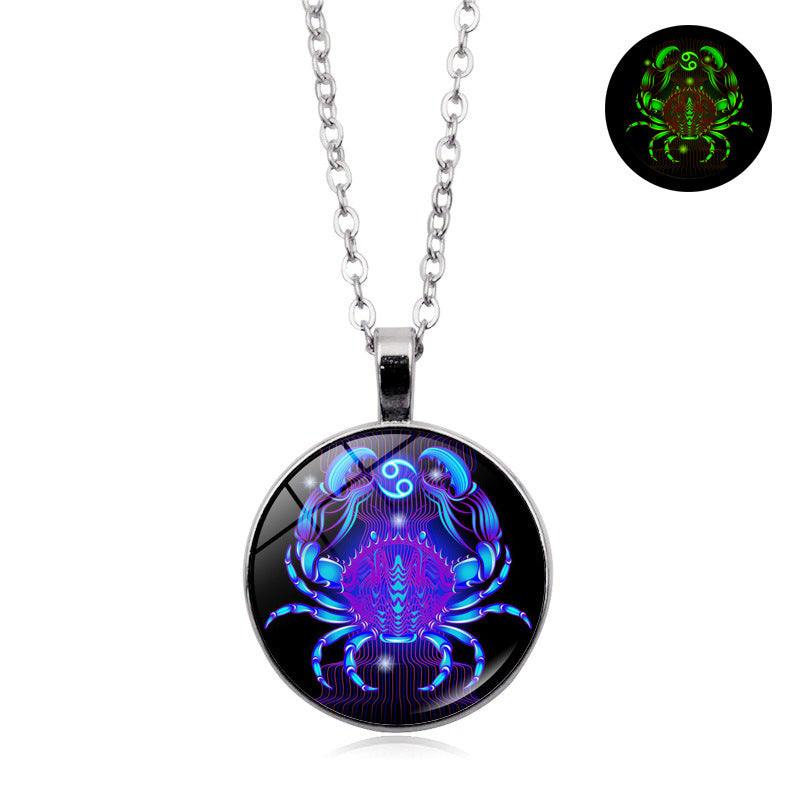 Luminous Zodiac Pendant Necklace–6