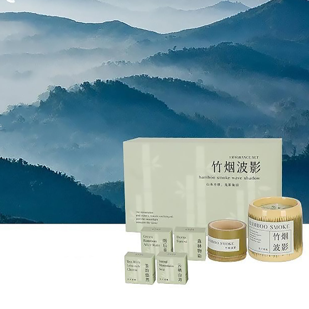 Bamboo Scented Candle Handmade Soy Wax Aromatherapy Gift-3