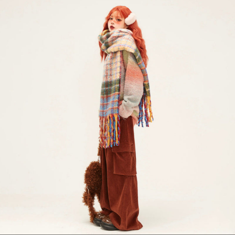 Bunte Nische vielseitige Instagram -Schal