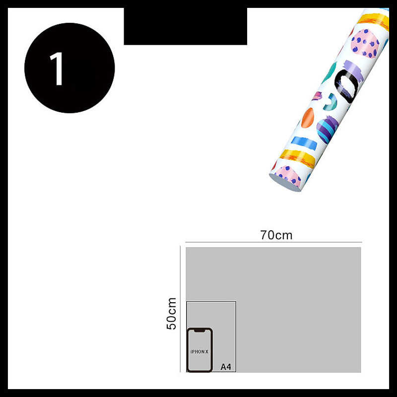 Geschenkpapier mit Cartoon-Print