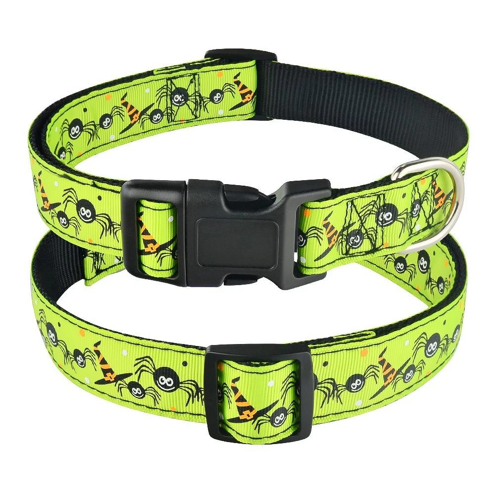 Halloween Cartoon Pattern Pet Collar for Dogs and Cats-4