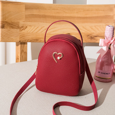 Fashion Lychee Muster Multifunktionales Frauen kleiner Rucksack