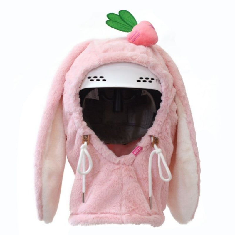 Ski Head Cover Face Mask Ski Hat Cover Decorative Ears