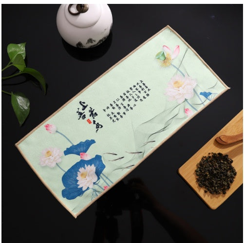 Kung Fu Tee Set Accessoires absorbierende verdickte Mattenlappen