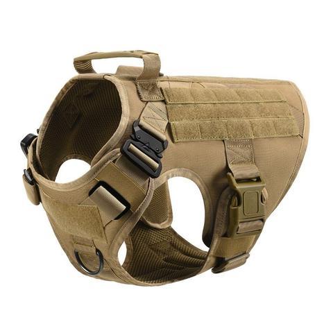 Military Tactical Dog Harness Adjustable Pet Dog Back