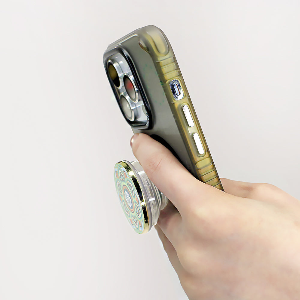 Dunhuang Lotus Collapsible Phone Holder Grip-3
