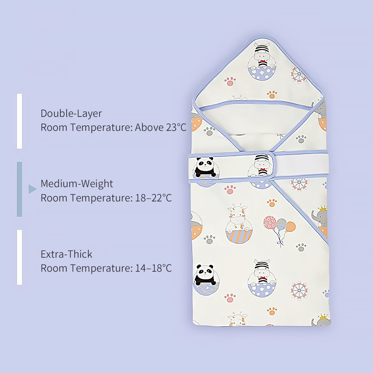Newborn Swaddle Blanket Cotton Baby Wrap All Season-8