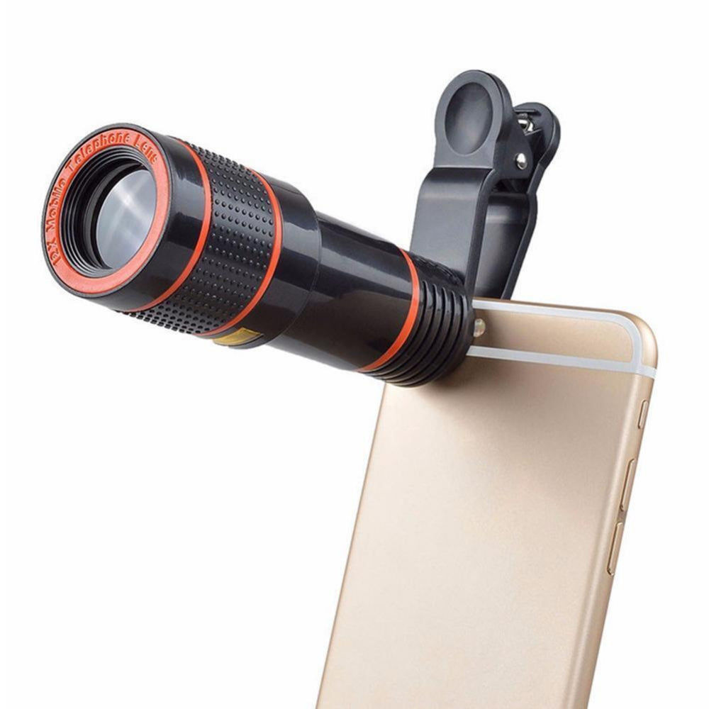HD 8X Clip On Optical Zoom Telescope Cell Phone Camera Lens