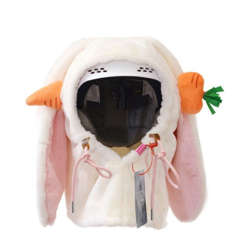 Ski Head Cover Face Mask Ski Hat Cover Decorative Ears