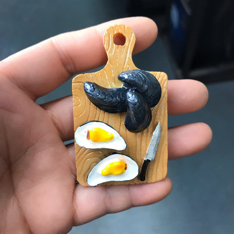 Mini Food Fridge Magnets Realistic Kitchen Set-7