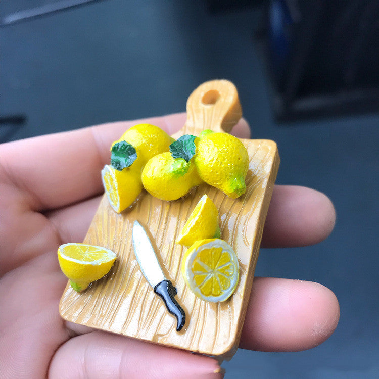 Mini Food Fridge Magnets Realistic Kitchen Set-4