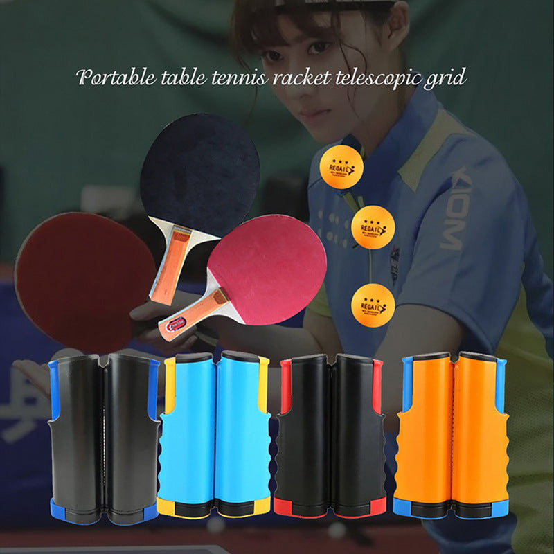 Portable Table Tennis Rackets Telescopic Net Rack Set