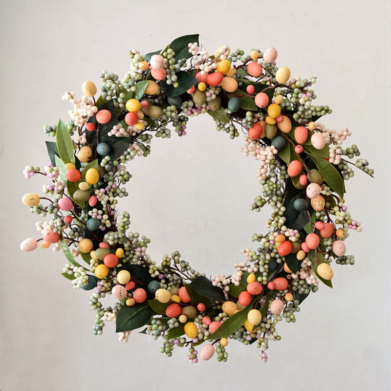 Garten-Frühlings-Wandbehang, 40 cm, Osterei-Girlande