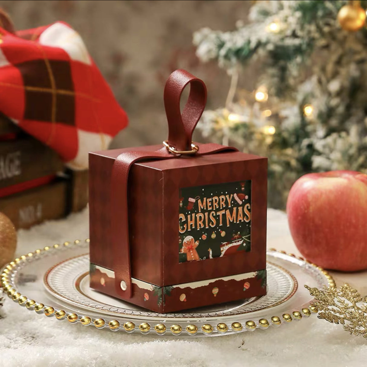 Christmas Gift Wrap Portable Gift Box Packaging Bag