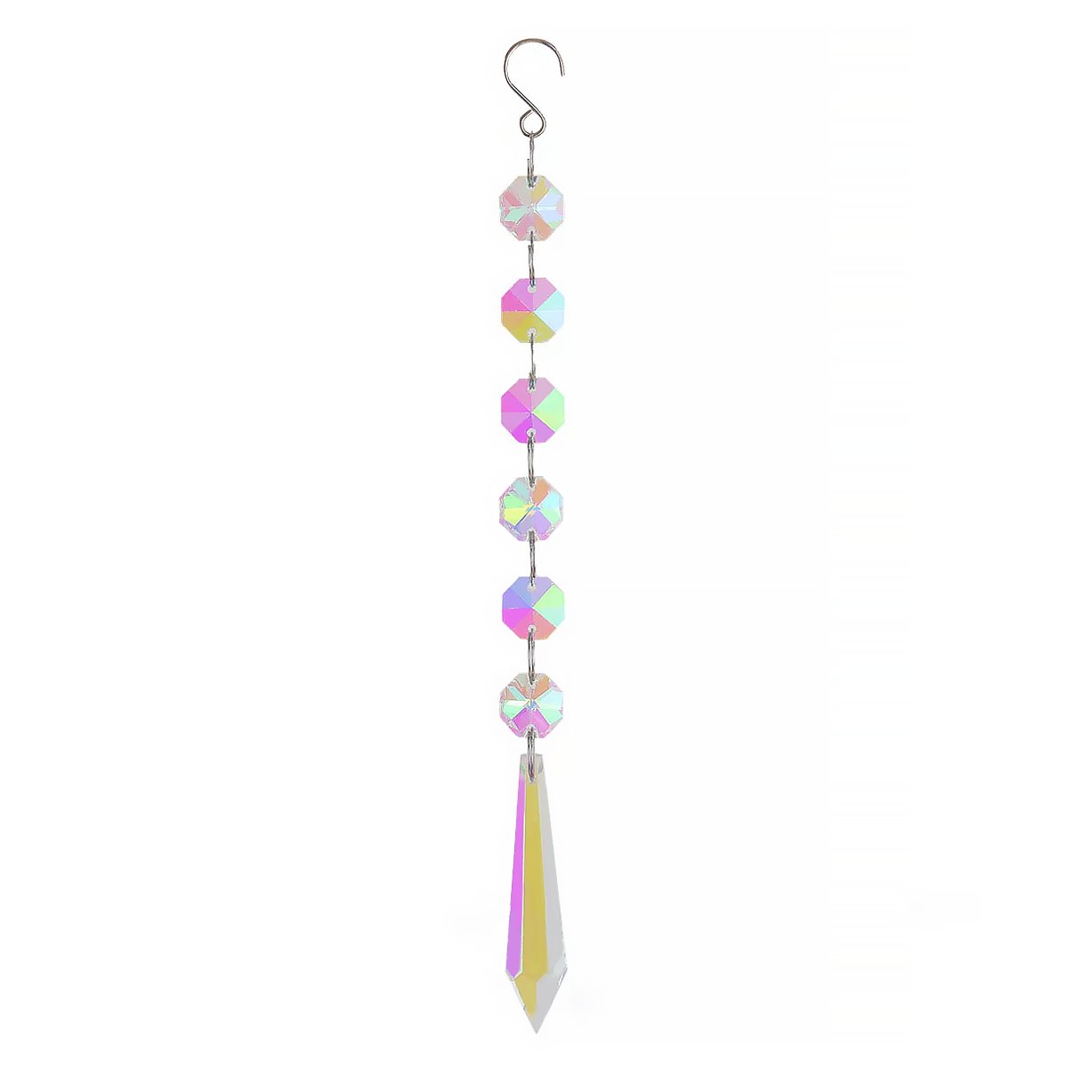 Geometric Crystal Suncatcher Hanging Ornament Window Decor-14