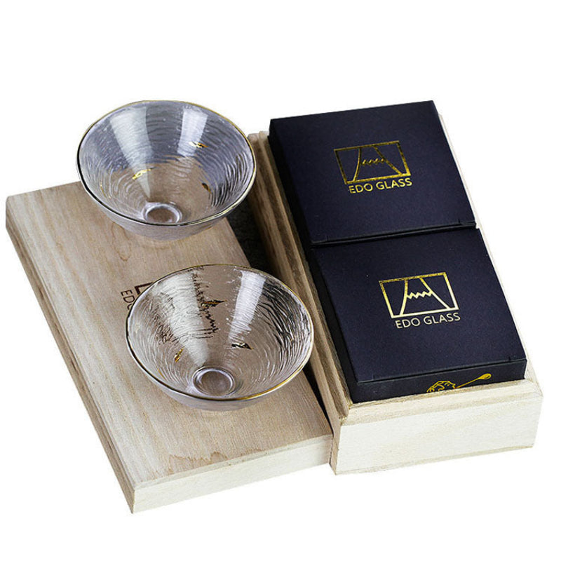 Hand-painted Gold Foil Teacup Heat-resistant Glass