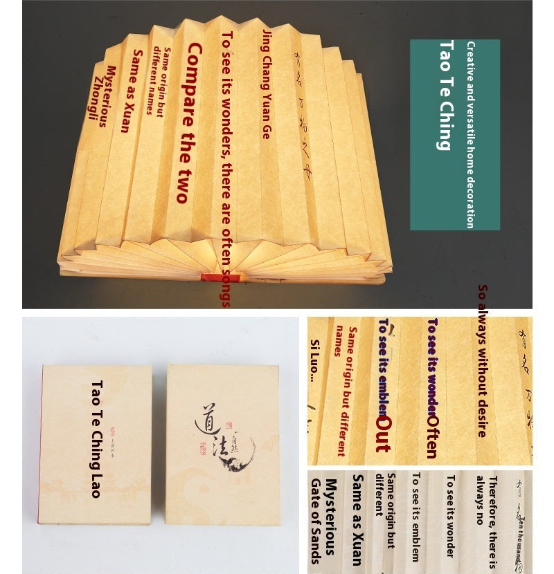 Folding Book Cultural and Creative Gifts Small Night Lamp