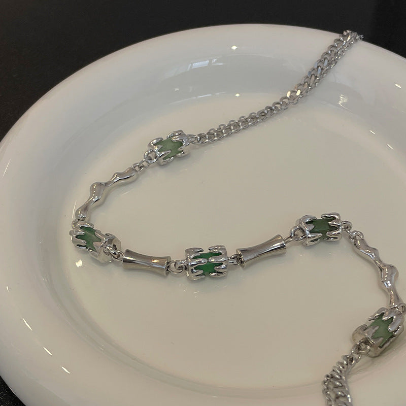 Neues chinesisches Stil Spezial-Interest-Design Bambus Halskette